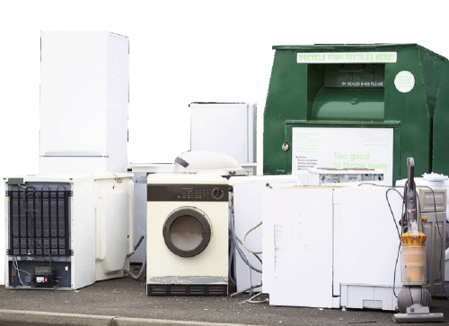 Image of broken waching machine